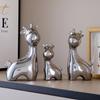 Decoración del hogar con ciervo de cerámica, luz de lujo de alta gama, elegante mueble de TV para sala de estar, mueble de vino, decoración de escritorio