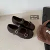 Zapatos Mary Jane de Piel Sintética para Mujer Gu Yun con Tacón Oculto, Nueva Colección Otoño/Invierno 2026, Zapatos Planos de Ballet de Piel Sintética