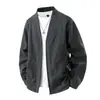 Jaqueta Cardigan Casual Masculina Plus Size Oversized Solta Estilo Coreano Europeu e Americano Estilo Hong Kong Transfronteiriço Comércio Exterior Atacado Bonito