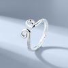 Anillo antiguo de plata tailandesa del Gran Sabio Sun Wukong, pulsera de apertura de hechizo de aro apretado con textura de tres lados, anillo para hombres y mujeres, venta al por mayor