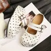 Zuecos Mary Jane de Suela Gruesa para Aumentar la Altura para Mujer, Sandalias Deslizantes Versátiles de Lunares Retro para Verano, Nuevo Modelo 2026