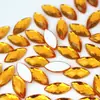 Strass Acrílico Olho de Cavalo 7*15mm Sem Furos, Strass de Fundo Plano para Joias, Materiais Manuais DIY, Decoração de Artesanato para Roupas