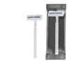 Fabricante Atacadista de Suprimentos para Lâminas de Barbear Descartáveis Lâmina de Barbear Manual de Aço Inoxidável Dupla Camada para Homens Lâmina de Barbear Manual