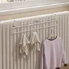 Gancho para radiador de aquecimento Suporte de secagem para cano de aquecimento doméstico Prateleira de armazenamento superior para radiador de aquecimento Artefato sem furos para secar roupas