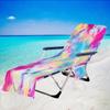 Funda para silla de playa, funda para sillón reclinable, bolsa de toalla, bolsa de toalla de playa, impresión digital 3D, serie tie dye de una pieza, suministro directo de fábrica