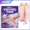 Hbesty Mascarilla de Lavanda para Pies Cuidado de Pies Mascarilla para Pies Mascarilla Exfoliante para Cuidado de Pies