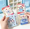 Cuaderno de Espiral Clasificado Gatito Rojo y Azul 100K Mini Bolsillo Portátil de Mano Cuaderno para Estudiantes para el Regreso a Clases