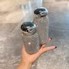 Nuevo Modelo 2026 Taza de Lujo Aislada con Pedrería, Botella de Agua Compacta de 220 ml para Mujeres, Alto Valor Estético, Botella de Agua de Moda Estilo Ins