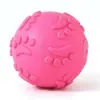 Nova bola de brinquedo mastigável divertida para cachorros filhotes, Golden Retrievers e cães da raça Teddy, com design de pegada de pata, bola elástica, divertida e prática