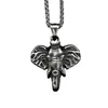 Colgante de Elefante de Acero Fundido Más Vendido de Amazon, Accesorio Unisex Simple y Elegante, Colgante de Animal Hip-Hop, Transfronterizo