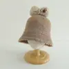 Gorro para Niños Otoño e Invierno Cálido Engrosado Tejido de Lana Estilo Pescador Bebé Niña Estilo Coreano Cortavientos Protección para Orejas Sombrero Cubeta Moderno