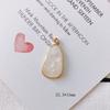 Acessórios para joias DIY atacado moda borda de cobre formato cor mágica imitação pedra original pérola pingente brincos acessórios