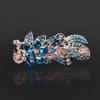 Horquilla Parte Posterior de la Cabeza Clip de Cristal de Alta Gama Lazo Tiara Clip de Un Carácter para Mujer Clip Superior para Cabello Semirecogido de Madre