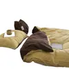 Nuevo Conjunto de Cuatro Piezas de Invierno 2025 Lado A Algodón Puro Lavado Lado B Terciopelo de Leche Escandinavo Ins Conjunto de Tres Piezas para Cama de Dormitorio