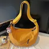Bolsa Feminina Tendência 2026 Primavera Nova Bolsa de Lona Leve para o Trabalho Bolsa de Ombro Único Transversal Fashionable Bolsa Casual Dumpling