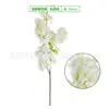 Buquê de flores artificiais de lírio branco puro, flores de seda, flores artificiais de plástico, decoração de sala de estar, arranjo floral de casamento