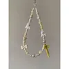 Libro Rojo Pequeño Mismo Estilo Ins Bufanda Amarilla Cadena para Teléfono Móvil Perro Lanyard Colgante de Cuentas CCD DIY Cadena para Colgar Cámara D