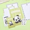 Lindo Panda Sobre Papel Membretado Traje Pequeño Fresco Pareja Dibujo Animado Carta de Amor Postal Tarjeta de Felicitación Papel Membretado Regalo