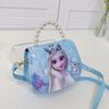 Al por mayor Nuevo Bolso de Hombro Infantil de Hielo y Nieve Caricatura Pequeña Princesa Bolso de Mano de Perlas Versión Coreana Lindo Versátil Cruzado Pequeño Bolso