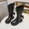 Botas Infantiles 2026 Nuevo Otoño Invierno Más Terciopelo Niñas Estilo Coreano Británico Botas de Caña Alta Botas Largas Botas de Lote Princesa Versátiles