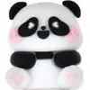 Atacado spot transfronteiriço borracha macia de PVC série Panda figuras 3D material escolar divertido para estudantes ponta de caneta tampa de caneta