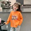 Camisetas con Estampado de Dibujos Animados para Niñas Primavera y Otoño 2026, Camisetas de Moda, Camisas Nuevas de Algodón Puro de Manga Larga para Niños