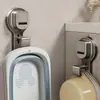 Gancho de ventosa estante de almacenamiento sin taladro para baño, estante para lavabo para colocar lavabo, diseño de lujo