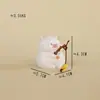 Atacado de itens decorativos para atrações turísticas: Artesanato em resina novo e criativo com animais de desenho animado e temas de pesca, adequado para decoração de casa e de mesa.