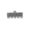 20X10MM 1.1g Conectores para Pendientes Color Plata Antigua Accesorios de Aleación Vintage para DIY Artículo Caliente Transfronterizo