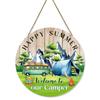 Letrero Colgante de Madera Transfronterizo Redondo Estilo Pastoral Country Americano Camping Letrero Colgante de Madera Decoración de Pared Colgante de Pared Estilo Camping