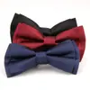 Moda direta da fábrica masculina para casamento, noite, noivo, banquete, negócios, gravata borboleta de cor sólida, laço em estoque