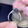 Conjunto Douyin de Anel, Pingente e Brincos de Topázio Azul Suíço Natural, Estilo Gota d'Água, Colar de Citrino da Sorte para Mulheres
