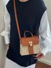 Bolsa de Palha Rattan Vintage Feminina 2026 Nova Coleção Primavera/Verão Bolsa Transversal de Praia Bolsa de Ombro Feminina Bolsa de Palha Fashion