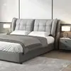 Cabecero Tapizado 2026 Nuevo Simple Moderno Independiente Tatami Tela Técnica Respaldo de Cama de Madera Maciza Se Vende por Separado