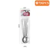 Conjunto de Talheres de Aço Inoxidável Amazon 6 Peças Bolsa de PVC Faca e Garfo Colher Transfronteiriços Faca e Garfo Colher para Bife Ocidentais Conjunto de Supermercado