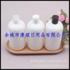 Botella Redonda Gruesa de Loción Blanca de 500ml Tapa de Bola Tapa de Dispensador Botella de Detergente Botella de Agua Desmaquillante Tapa de Presión Botella de Rocío Puro