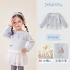 Camiseta de Manga Larga Jellybaby para Niñas Tops para Niños 2026 Otoño Nuevo Estilo Ropa para Niñas Pequeñas 5 Ropa de Otoño para Bebés
