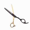 Tijeras de barbero DAMBER 5.5/6 pulgadas corte plano tijeras para flequillo dentadas tijeras para cabello fino herramienta multiusos para salón de peluquería