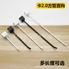 Gancho para tubo cuadrado de 2,0 cm, blanco y negro, 5 clavos, tres al frente, dos atrás, lateral, gancho para ropa, viga de tienda de ropa, 20 mm, gancho positivo