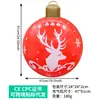Decorações de Atmosfera para Festa de Natal da Amazon Decoração de Pingente para Porta de Pátio de Shopping Bola de Natal Inflável de PVC Ecológico