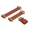 Puxador de Couro para Porta de Armário Estilo Nórdico Simples Retrô Clássico Puxador de Couro para Gaveta Puxador de Couro para Cômoda Marrom