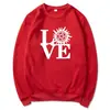 Sudadera Sobrenatural Hermanos Winchester Símbolo Anti-Posesión Sobrenatural Sudadera de Amor Sam y Dean Vintage