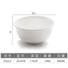 Tazón de Melamina para Fideos, Tazón Pequeño Caótico para Fideos de Arroz, Tazón Comercial de Plástico Imitación Porcelana para Fideos, Tazón para Gachas de Desayuno, Tazón para Arroz, Tazón para Sopa de Fideos, Engrosado