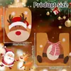 Decoraciones Navideñas para Cubierta de Asiento de Inodoro de Nuevo Producto Transfronterizo Cubierta de Asiento de Inodoro de Reno Suministros de Baño Juego de Dos Piezas