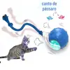 Brinquedo inteligente para gatos transfronteiriço bola automática para gatos afiar dentes resistente a morder bola para animais de estimação brinquedo para cachorro bola rolante para animais de estimação