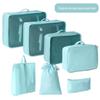Bolsa de Armazenamento para Viagem Conjunto de Oito Peças Mala Roupas Organização Grande Capacidade Embalagem para Mudança Bolsa de Armazenamento para Viagem Sub-Bolsa