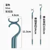 Garfo Retrátil para Secar Roupas para Uso Doméstico, Varal de Aço Inoxidável para Varanda, Haste de Suporte para Roupas de Metal Espessado, Garfo para Pendurar Roupas com Cabo Estendido
