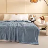 Modelo nuevo hecho a medida para comercio electrónico de comercio exterior: Manta tejida de tafetán de color liso con jacquard de columna romana, multifuncional, para siesta
