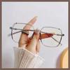 Monturas de Aspecto Caro, Monturas Cuadradas de Moda, Estilo Antiguo, Aspecto Adelgazante, Fotografía Callejera Sin Maquillaje, Gafas Anti Luz Azul, Gafas para Miopía Terminadas