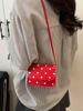 Bolso de Mano Retro de Lunares Bolso de Hombro de Moda Combinable para Mujer Primavera 2025 Nueva Llegada Bolso Cruzado Clásico de Color en Contraste
